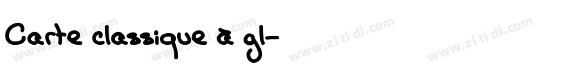 Carte classique à gl字体转换